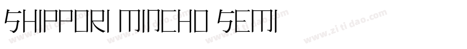 Shippori Mincho Semi字体转换